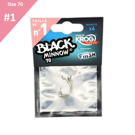 Carlige rapitori - Carlige de pescuit Fiiish Black Minnow 4 Krog Premium Hooks by VMC - No1