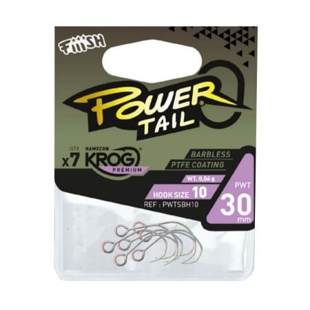 Jiguri - Carlige de pescuit Fiiish Power Tail 7 Krog Premium Hooks by VMC - 30mm