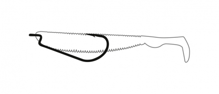 Carlige de pescuit Molix OH1600M-OMTD Offset Worm Profile Mini, Size 4, 10 bucati [2]
