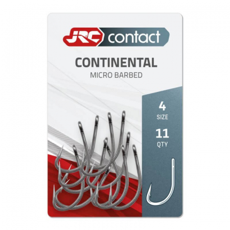 Carlige crap - Carlige pentru pescuit JRC Contact Continental Carp Hooks 11bucati