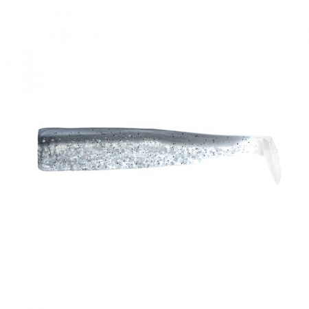 Naluci soft - Corp Naluca Silicon Fiiish Black Minnow No1 - Silver Strike, 4 bucati