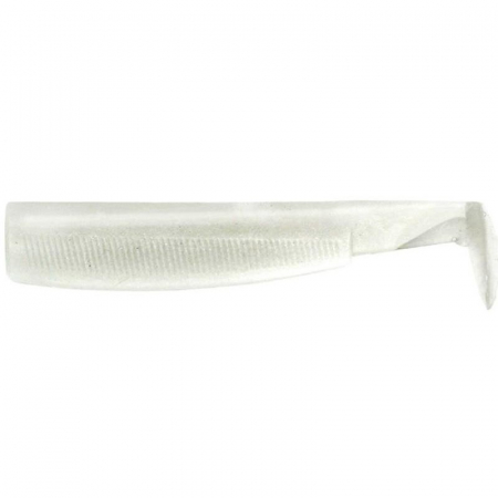 Naluci soft - Corp Naluca Silicon Fiiish Black Minnow No2,5 - White, 3 bucati
