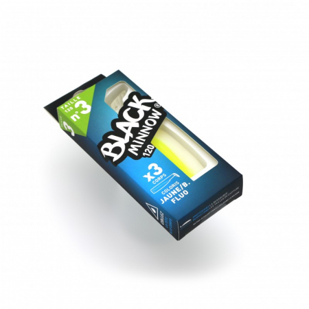 Corp Naluca Silicon Fiiish Black Minnow No3 - Yellow-White, 3 bucati [1]