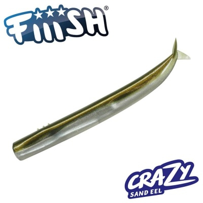RAPITORI - Corp Naluca Silicon Fiiish Crazy Sand Eel No1 - Kaki, 3 bucati