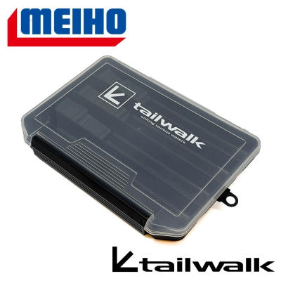 BAGAJERIE - Cutie accesorii pescuit Meiho | Tailwalk Free case 800NS Clear and Black 20.5x14.7x2.8cm