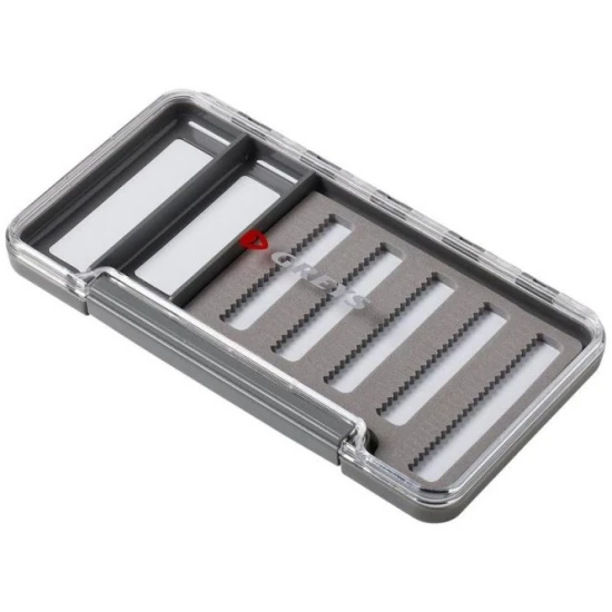BAGAJERIE - Cutie pentru muste pescuit Greys Slim Waterproof Fly Box 12 Compartments, 18x10x1.5cm
