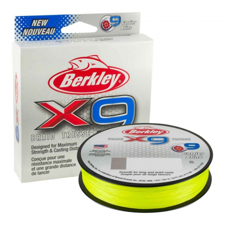 Textil - Fir pentru pescuit Berkley X9 Braid 150 m Verde fluo