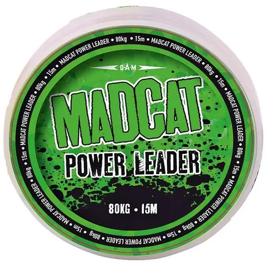 CRAP - Fir pentru pescuit Madcat Power Leader, Brown, 15m