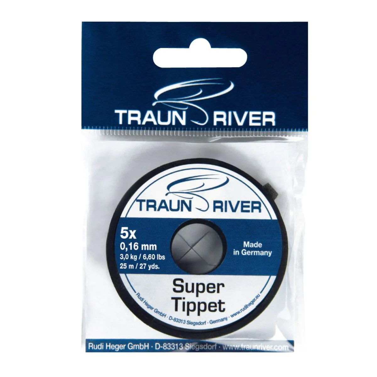 RAPITORI - Fir pentru pescuit Super Tippet 25 m, Gri transparent