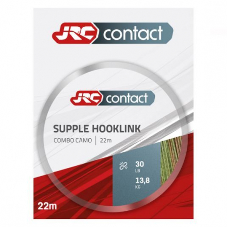 CRAP - Fir Textil pentru pescuit JRC Contact Supple Hooklink, Combo Camo, 22m