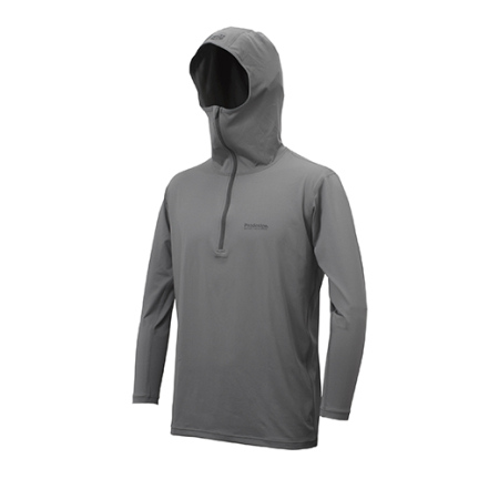 ARTICOLE VESTIMENTARE - Hanorac Pazdesign cu protectie pentru fata  - Dry Hoodie Steel Grey SJK-026