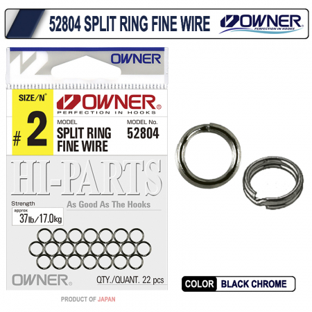 Accesorii diverse - Inele despicate de pescuit Owner 52804 Split Ring Fine Wire Halka