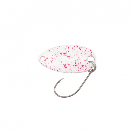 Oscilante - Lingurita Berkley Area Game Spoons Roru 2,18cm; 1,8g Splat White Body/ Fuchsia Splat
