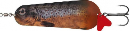 Pastrav - Lingurita Oscilanta Abu Garcia Atom PRO, Brown Trout, 11cm, 55g