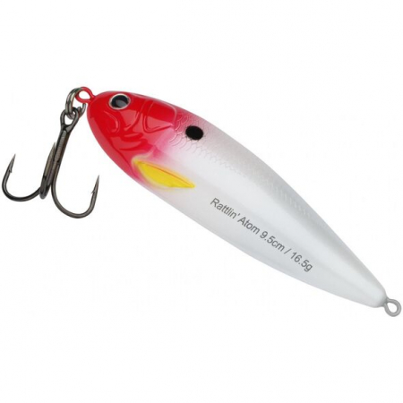 Naluci hard - Lingurita oscilanta Abu Garcia Rattling Atom 9,5 cm; 16,5 g Red Head