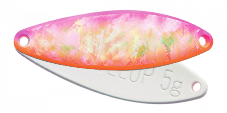 Field Hunter - Lingurita oscilanta Field Hunter - Develop Shell  40mm, 7g, Culoare 61 - B. Fluorescent white pink/orange