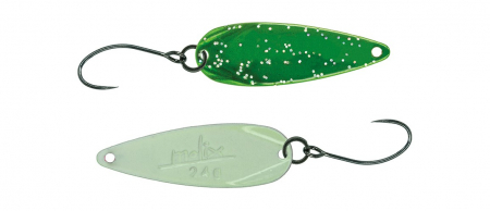 Pentru pastrav - Lingurita Oscilanta Molix Lover Area Spoon 1.8g Metallic Green Flash