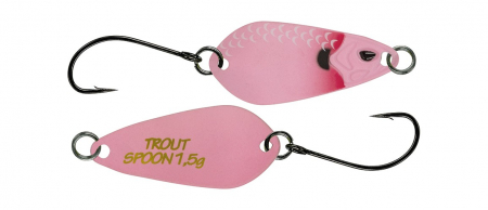 Pentru pastrav - Lingurita Oscilanta Molix Trout Spoon 2.5g Mat Pink Stripe Scales
