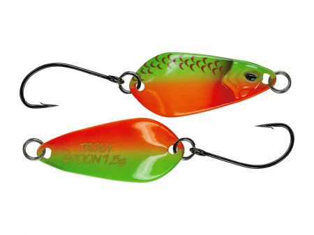 Pastrav - Lingurita Oscilanta Molix Trout Spoon 3 cm, 3.5g Lime Orange