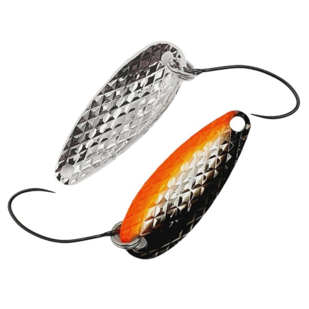 Pentru pastrav - Lingurita oscilanta Mukai Iwana Both Side Diamond Cut  2.7cm, 3g, Black S Orange