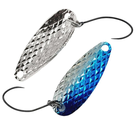 Oscilante - Lingurita oscilanta Mukai Iwana Both Side Diamond Cut  2.7cm, 3g, Blue Silver