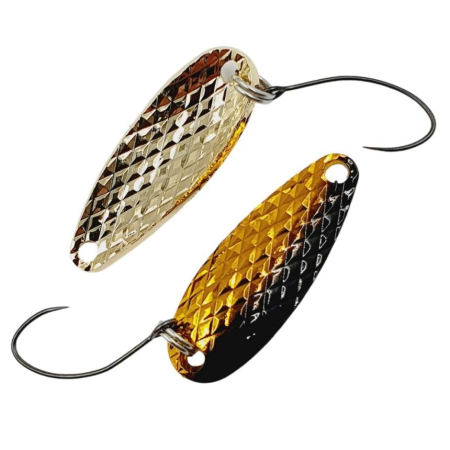 Oscilante - Lingurita oscilanta Mukai Iwana Both Side Diamond Cut  2.7cm, 3g, Yellow G Black