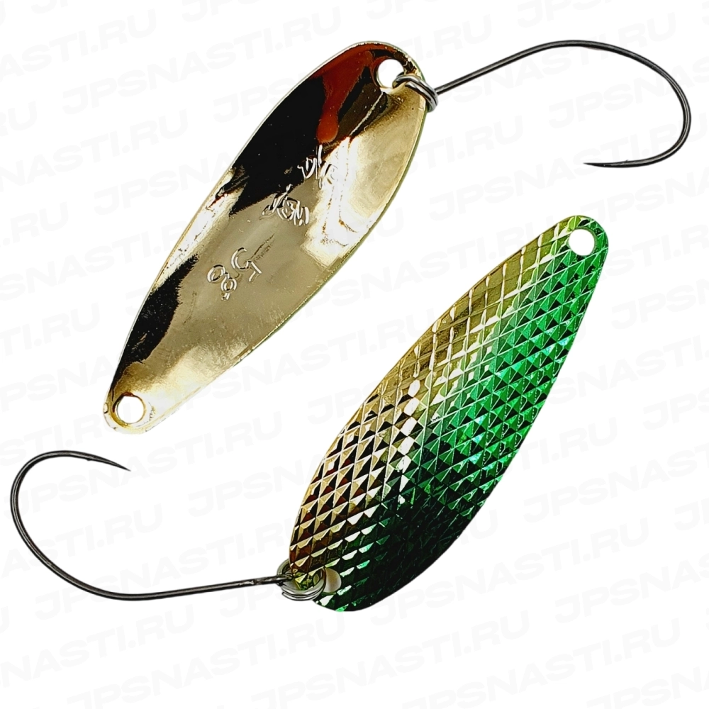 Oscilante - Lingurita oscilanta Mukai Iwana Diamond Cut  4.6cm, 5g, Green Gold
