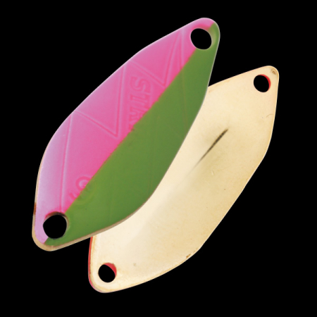 Pentru pastrav - Lingurita oscilanta Office Eucalyptus - Japan Strina S-Large 2.3g, Culoare 30 - Grey Trout Gold