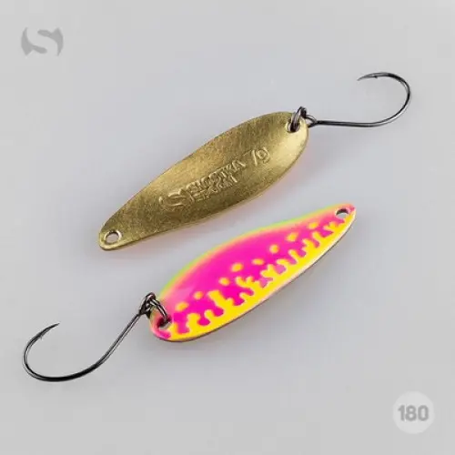 Pentru pastrav - Lingurita oscilanta Wist Shostka Spoon Reptile 7g, 48 mm, Culoare 180