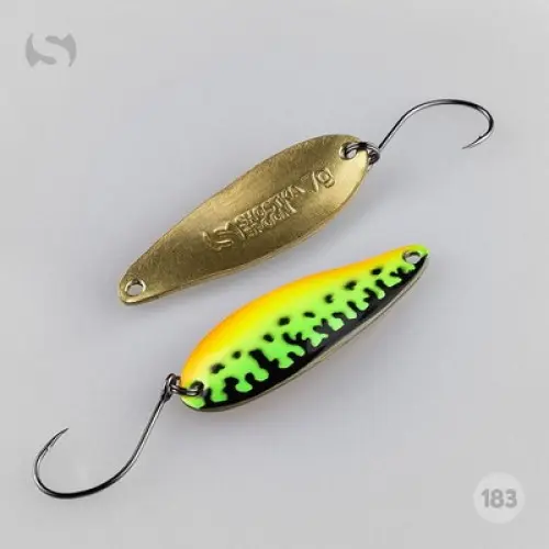 Pentru pastrav - Lingurita oscilanta Wist Shostka Spoon Reptile 7g, 48 mm, Culoare 183