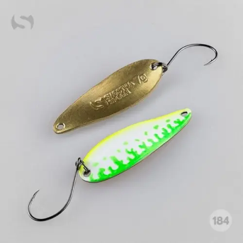 Pentru pastrav - Lingurita oscilanta Wist Shostka Spoon Reptile 7g, 48 mm, Culoare 184