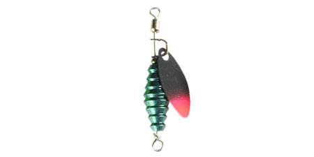 Spinnere - Lingurita rotativa Field Hunter - Kitto Hit Spinner 34mm, 3g, Culoare 32- Pearl Green/Black.Red