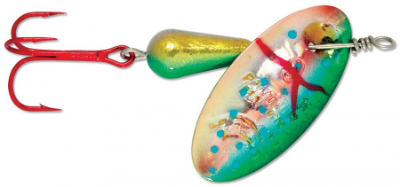 Rotative - Lingurita rotativa Panther Martin Holographic Red Hook Spotted # 9