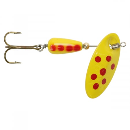 Naluci hard - Lingurita rotativa Panther Martin InLine Swivel Spotted Yellow # 6