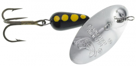 Pentru pastrav - Lingurita rotativa Panther Martin Regular Silver Black # 6