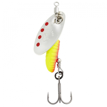 Naluci hard - Lingurita rotativa Savage Gear Grub Spinner 0,  2.2g, Silver Red Yellow