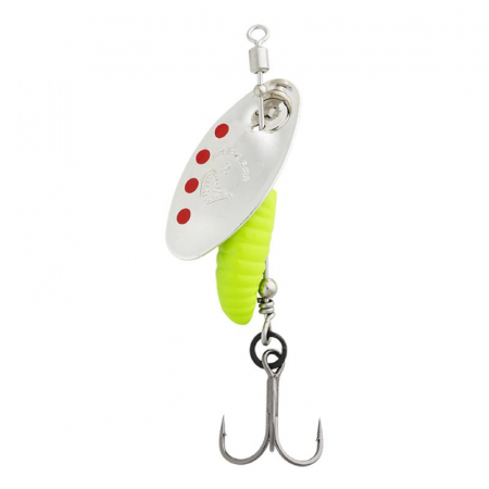 Rotative - Lingurita rotativa Savage Gear Grub Spinner 1,  3.8g, Silver Red Lime