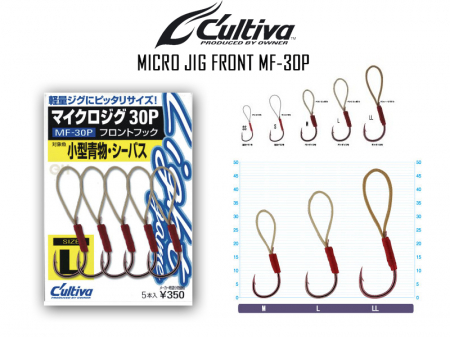RAPITORI - Micro Jig Front Owner - Cultiva MF-30P, Marimea SS, 0.01g, 7 buc./ plic