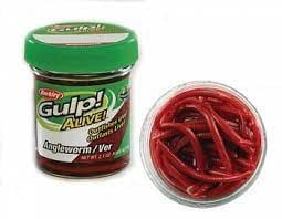 Naluci soft - Momeala Berkley Gulp! Alive! Angle Worm 3 cm, RED WIGGLER