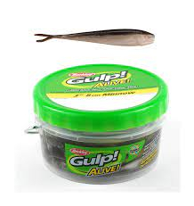 Naluci soft - Momeala Berkley Gulp! Alive! Minnow 10 cm, Black Shad, 22 bucati