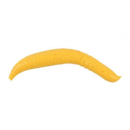 Naluci soft - Momeala Worm Berkley Gulp! Floating Pinched Crawler 3cm, culoare Chunky Cheese 14 bucati