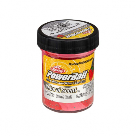 Pastrav - Momeala pentru păstrăv Berkley PowerBait Natural Scent Glitter - aroma fructe, Munchy Melon
