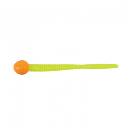 Pentru pastrav - Momeala Berkley PowerBait Floating Mice Tails Original Scent, 8 cm, Orange Silver/ chartreuse, 13 bucati