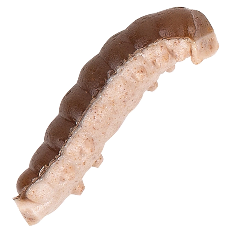 Naluci soft - Momeala Berkley Powerbait Honey Worm 2,5cm Grey Pearl 55 bucati/borcan