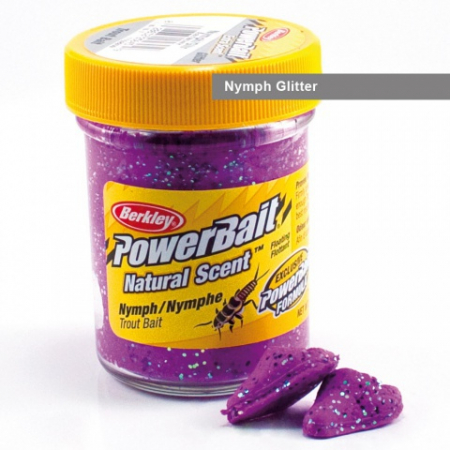 Naluci soft - Momeala pentru pastrav Berkley PowerBait Select Trout cu aroma de nimfa, Nimph With Glitter