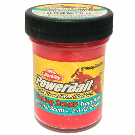 Pastrav - Momeala pentru pastrav Berkley PowerBait Sinking Glitter Trout Bait, Salmon Egg