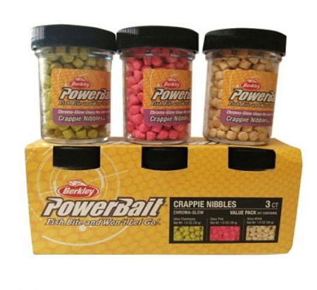 Momeala PowerBait®ChromaGlow Crappie Nibble Asortat 3 bucati [1]