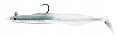 Naluci soft - Naluca Berkley PowerBait Sand Eel 10cm white 4 bucati