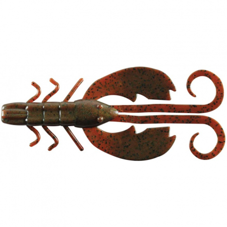 Grub - Naluca Berkley PowerBait Crazy Legs Chigger Craw 10 cm Breen 8 bucati