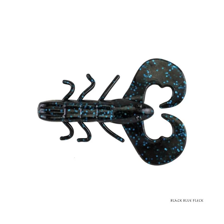 Creaturi - Naluca Berkley PowerBait Chigger Bug 8cm Black Blue Fleck 10 bucati